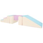 Foam speelset trap glijbaan loopbrug Pastel Jindl