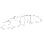 Speelset | foamblokken Jindl® trap + glijbaan + loopbrug ribstof - Image 6