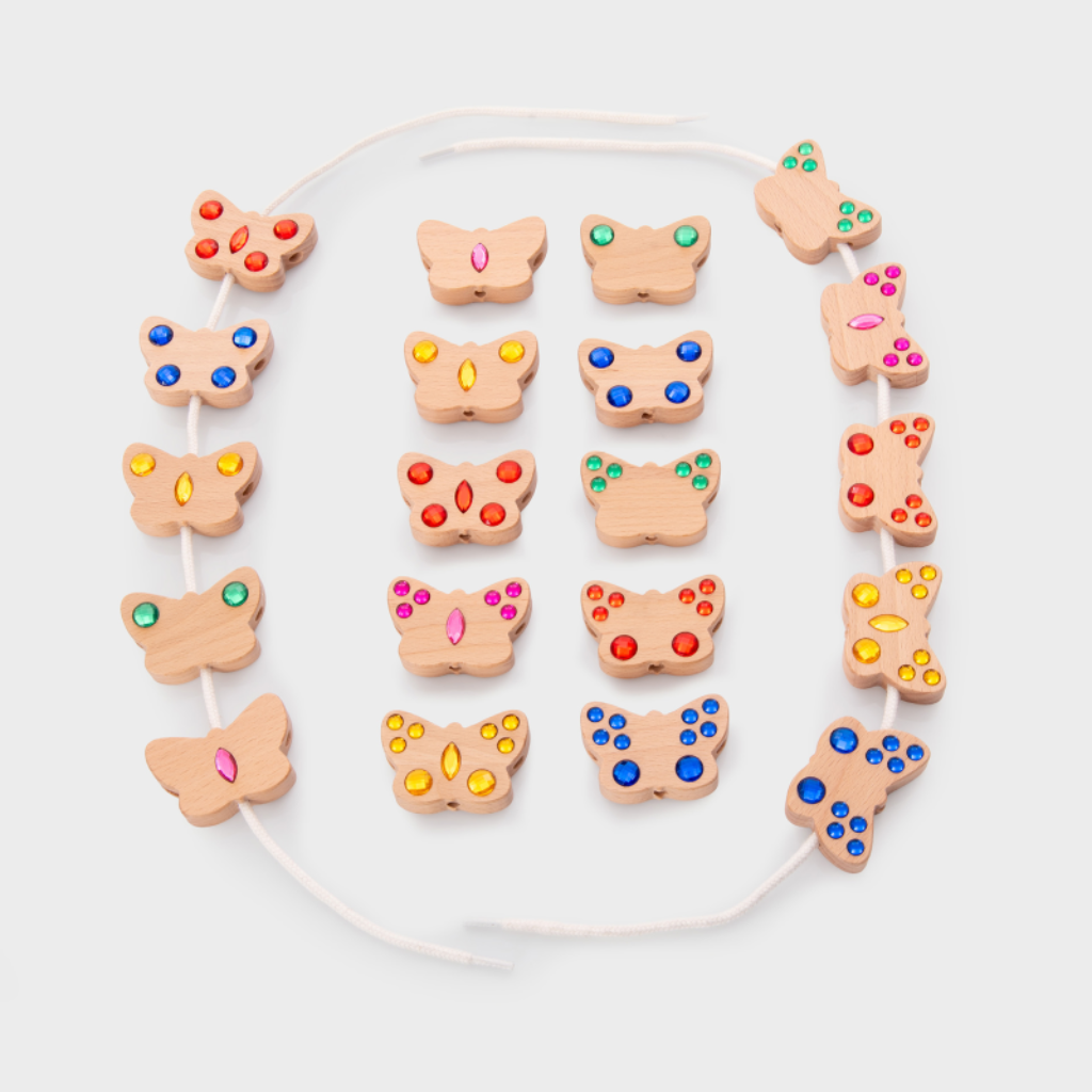 Houten rijgvlinders Tickit Houten Rijgvlinders Tickit Jindl