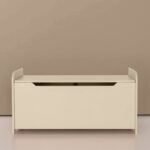 Houten speelgoedkist | opbergkist Jindl® zacht beige met soft close - Image 7