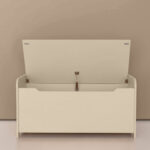 Houten speelgoedkist | opbergkist Jindl® zacht beige met soft close - Image 3