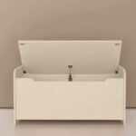 Houten speelgoedkist | opbergkist Jindl® zacht beige met soft close - Image 4