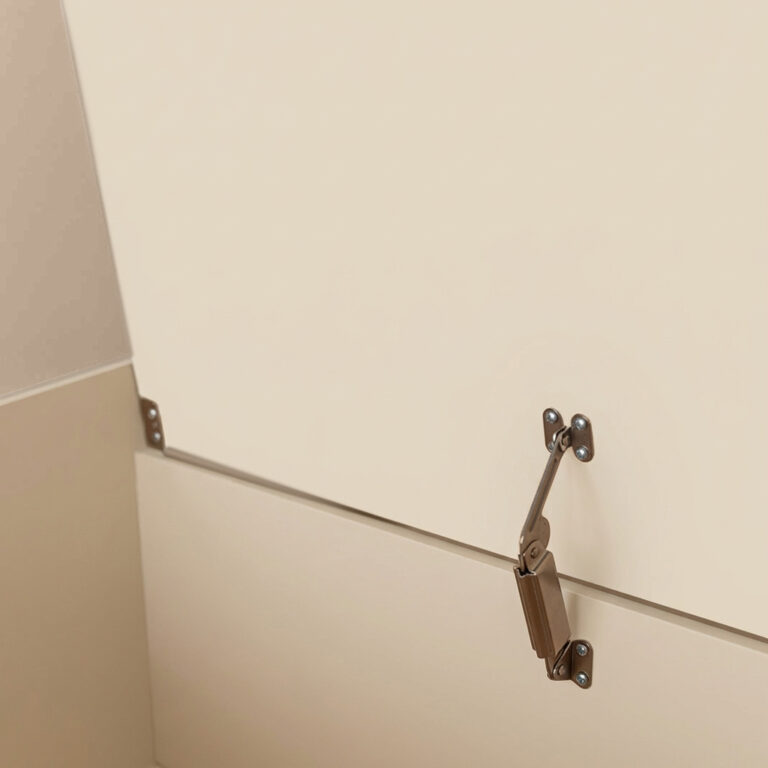 Speelgoedkist Jindl beige veilige scharnier