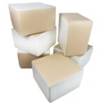Bouwblokken foamblokken Jindl set van 6 beige