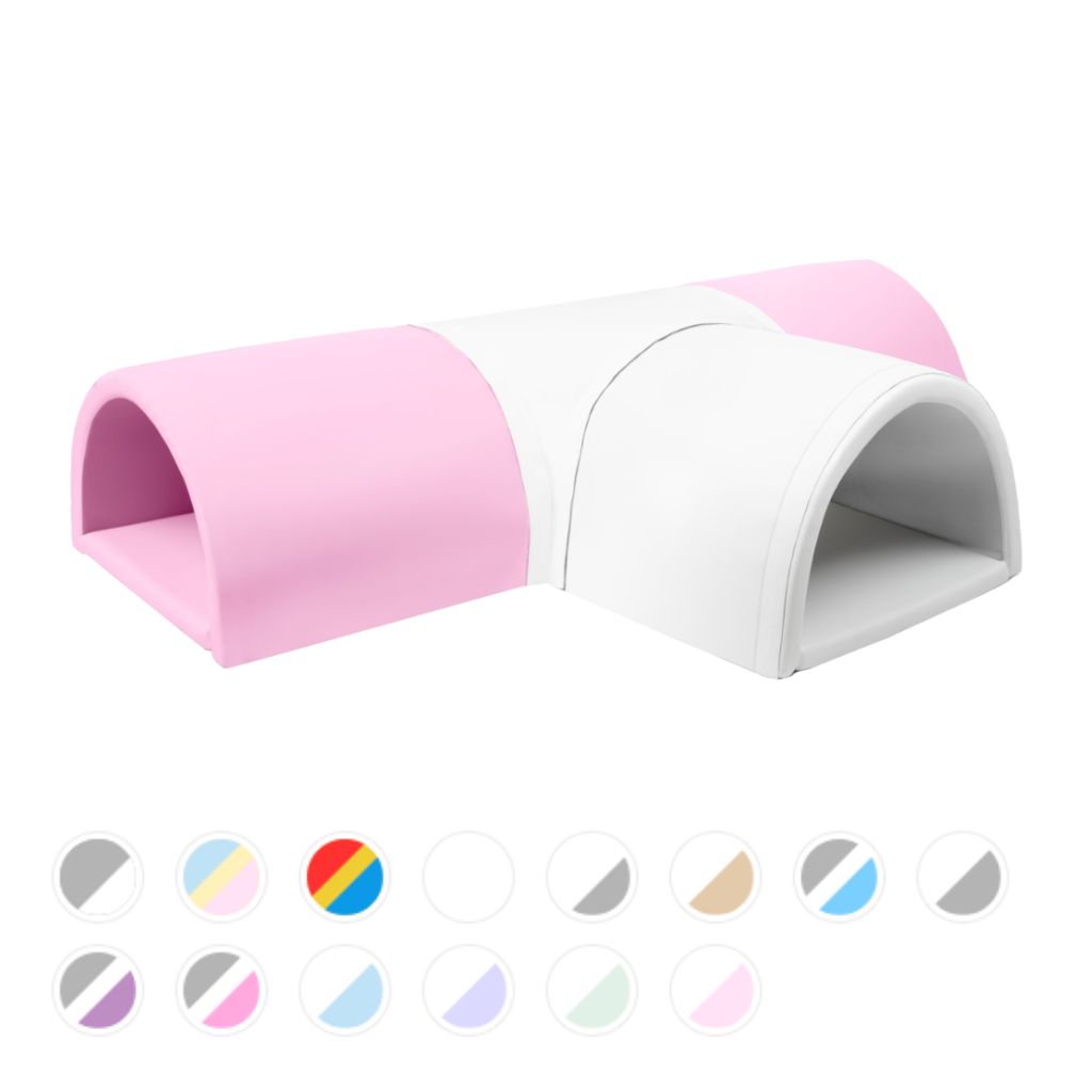 Foamblokken T-tunnel meerdere kleuren Speelset | foamblokken Jindl® T-tunnel - Image 1