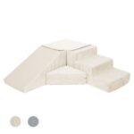 Speelset | foamblokken trap + glijbaan Jindl® ribstof