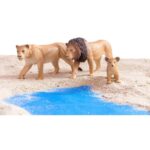 Betzold EduCasa - Afrikaanse dieren - 18-delig - leeuw - leeuwin - leeuwenwelp
