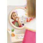 Betzold kinderspiegeltafel, incl. krukje - make-up opdoen kijkend in spiegel