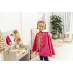 Betzold kinderspiegeltafel, incl. krukje - meisje in roze verkleedkleding voor tafel