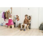 Betzold kinderspiegeltafel, incl. krukje - samen spelend voor spiegeltafel in verkleedkleding
