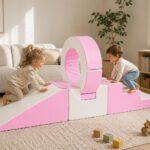 Bouwblokken foamblokken Jindl Roze - wit - samen spelen