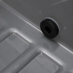 Houten water- en moddertafel afsluitdop