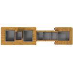 Houten water- en moddertafel boven