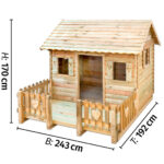 Houten speelhuis met veranda voor buiten Betzold - Image 4