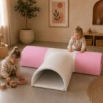 Speelset - foamblokken Jindl T-Tunnel Roze- wit - spelen