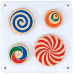 Wandelementen set 1- set van 6 - draaispel voor aan de muur