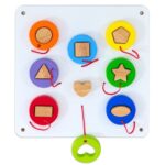 Wandelementen set 1- set van 6 - geometrische vormen in elkaar passen