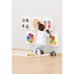 Wandelementen set 2 - set van 6 - spelend kindje met wandelement