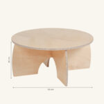 Afmeting Montessori tafel rond