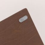 Houten speelgoedkist- opbergkist Jindl walnoot met soft close materiaal close-up