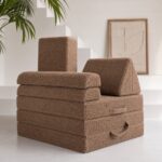 Speelbank speelmatras Jindl® Teddy bruin - Opgestapelde speelbank