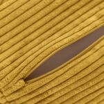 Speelbank - speelmatras Jindl Cord okergeel close-up ritssluiting