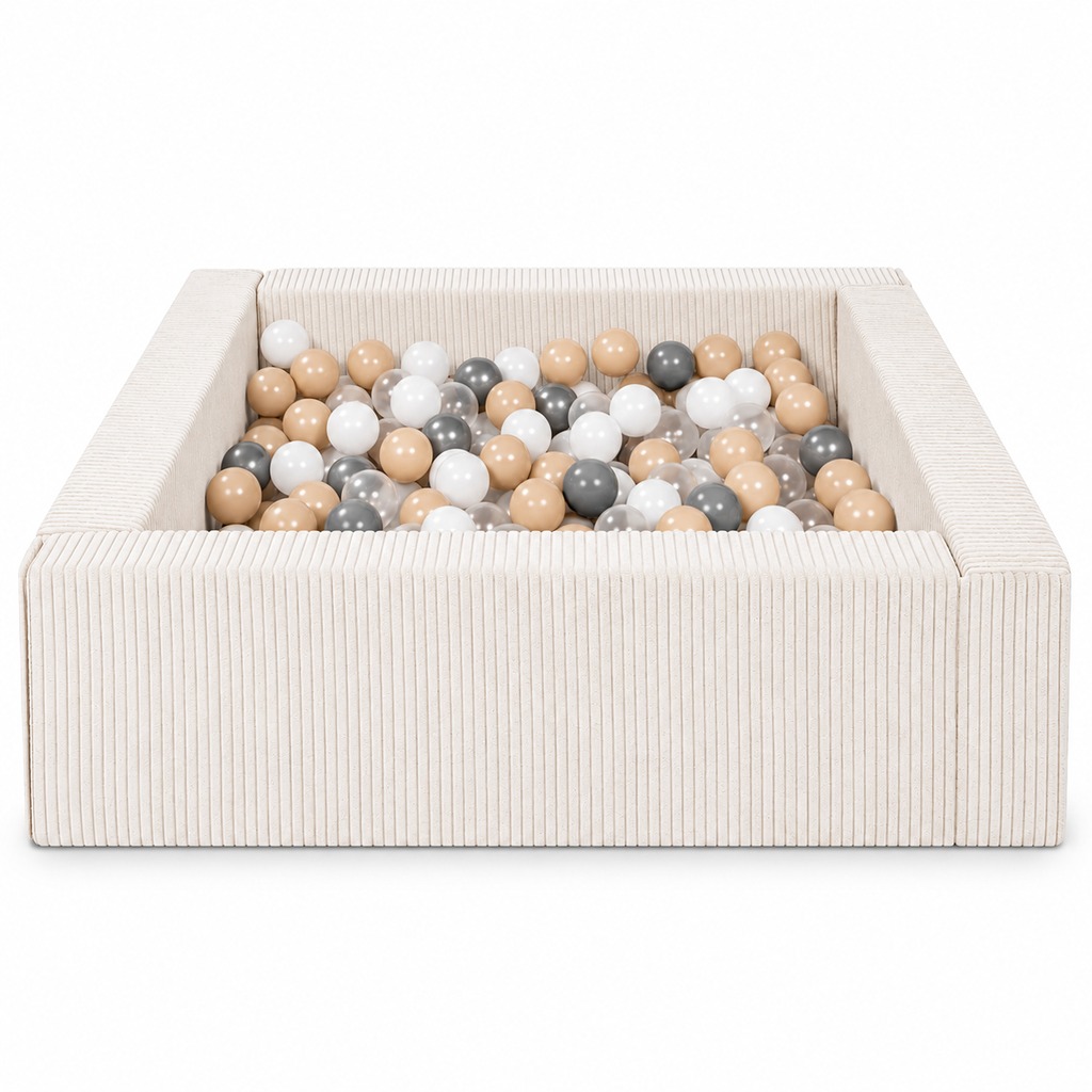 Vierkante modulaire ballenbak van Jindl, vrijstaand met 200 ballen