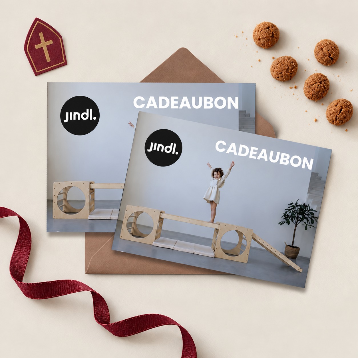 Jindl cadeaubonnen met nieuw logo voor Sinterklaas