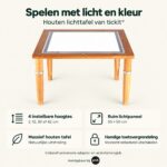 Voordelen van houten lichttafel van Tickit, verkrijgbaar bij Jindl