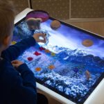 Tickit A2 winterlandschap als ondergrond voor lichtspel